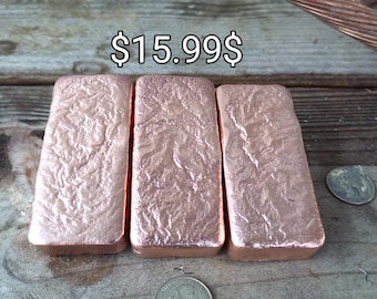 1 lb Copper Ingot .999 Fine Copper 16 oz copper bar Bullion - Etsy
