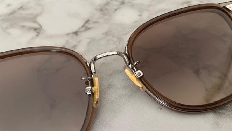 COACH HC7135(C7999) Sunglasses 565413 Brown Gradient Lenses Light Gold &Brown Frame Pre-Owned image 11
