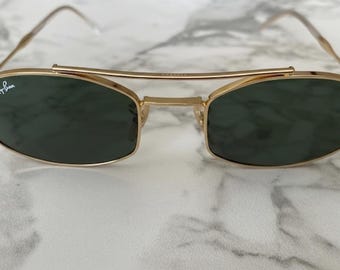 Ray.Ban サングラス RB3719 001/31 51-20 140 3N グリーンレンズ ゴールドフレーム 中古