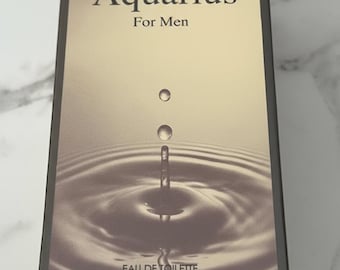 AQUARIUS Men's Cologne 3.4 Fl Oz EDT Perfume Spray NIB - New