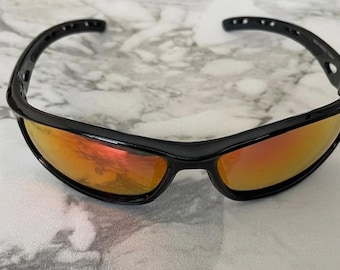 RIVBOS RB 833 Sunglasses Polarized 63-20 130 Sports For Men ,Women Gold Mirror Pre-Owned