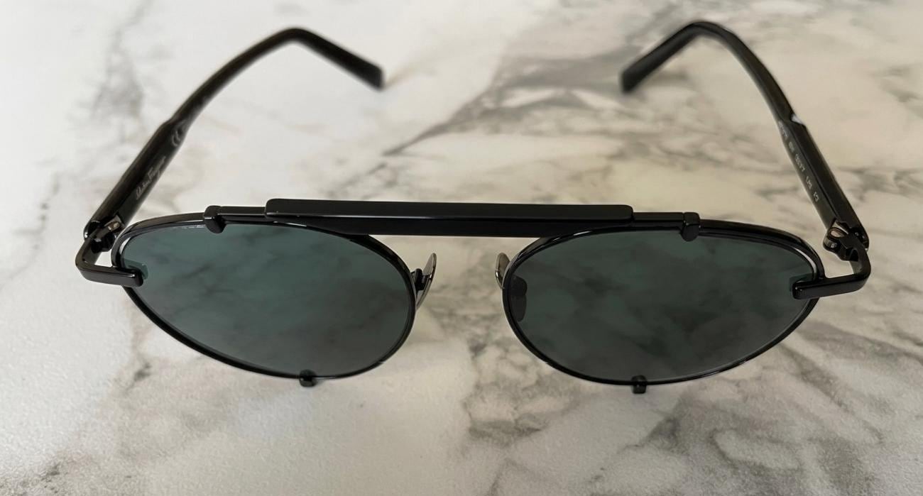 Rare Salvatore Ferragamo Sunglasses Italy SF704SR 006 Black‎ Havana Gancini 56mm Salvatore Ferragamo Women main image 2
