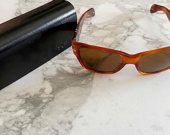 Persol Sunglasses 2942-S 96/33 55-17 140 Brown Lenses Havana Frame W/Case Pre-Owned
