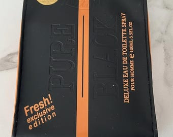 PURE BLACK DELUXE Eau de Toilette 3.3 Fl. Oz. by Creation Lamis Men's Cologne - New