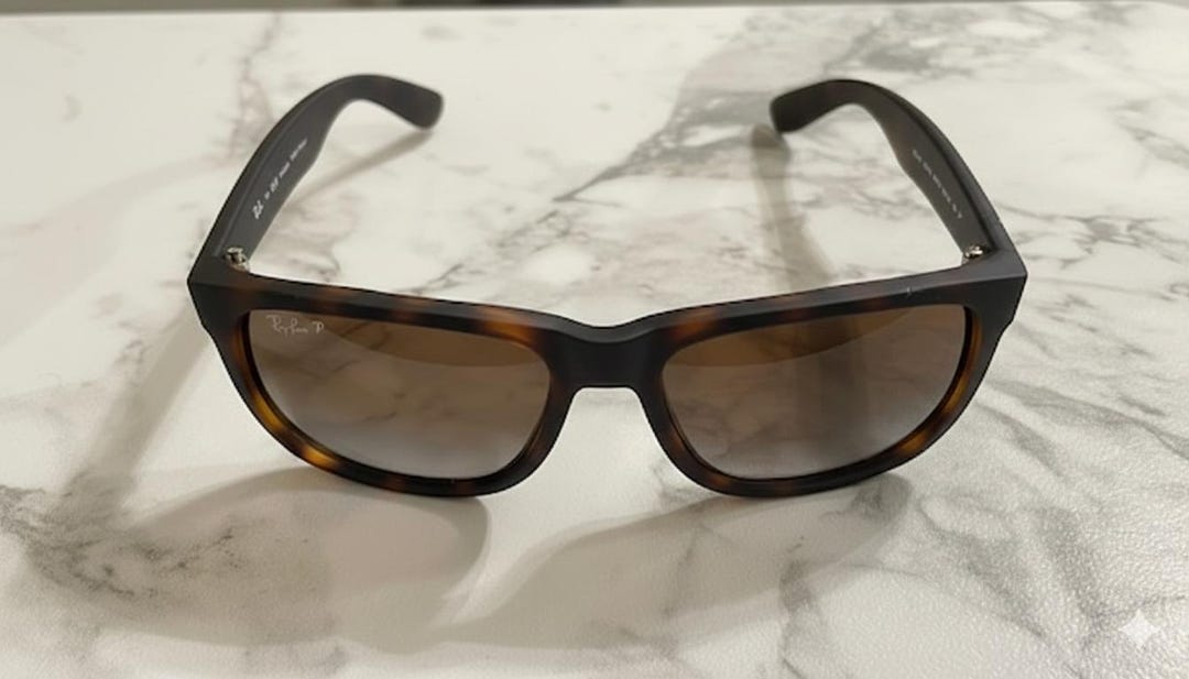 Ray.ban P RB4165 Sunglasses JUSTIN 865/T5 54-16-145 3P Polarized Brown ...