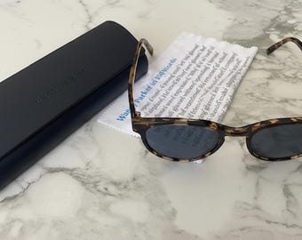 Gafas de sol Warby Parker Wright N 242 49-18-140, montura de carey marrón, unisex, de segunda mano