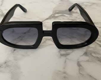 HEED NYC Sunglasses LUXURY Black Frame Grey Lenses Eyewear Pre-Owned