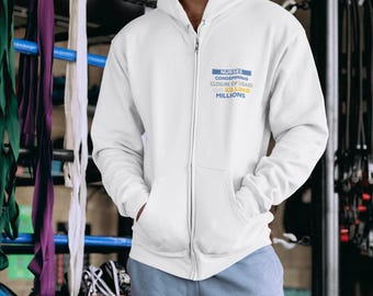 Men's Re-Fleece™ Full-Zip Hoodie - Nurses Condemning Closure (front) - NFG-Z-DT8102E