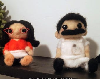 Miniatuurbeeldje Bob & Linda naaldvilt
