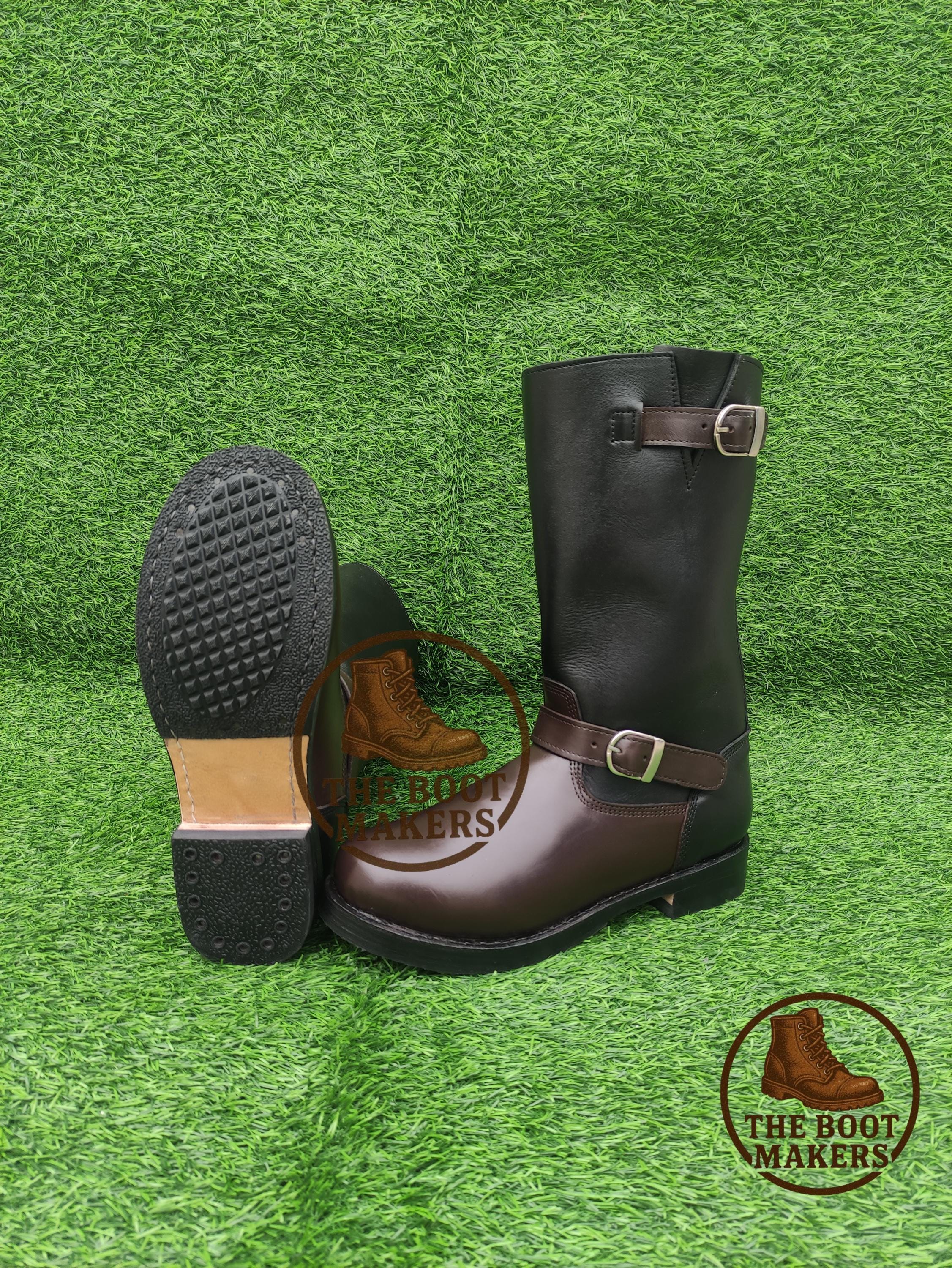 Brown Engineer Boot - Etsy