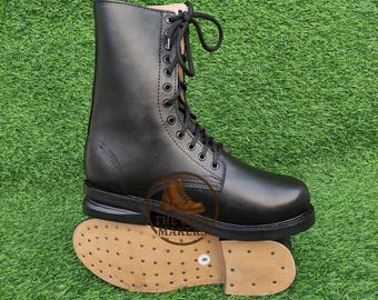 Handgefertigte Kampfstiefel im Militärstil für Herren - Hochwertige Arbeitsschuhe