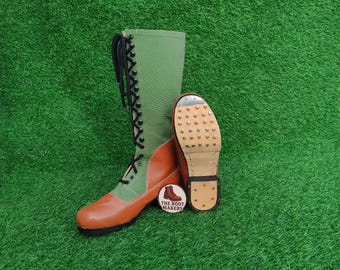 Handmade Hobnail Leather Boots – Military Style, Dak Ammo Replica, Iron Heel Reenactment Footwear