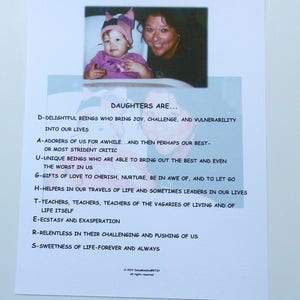 Daughters are...personalized poster