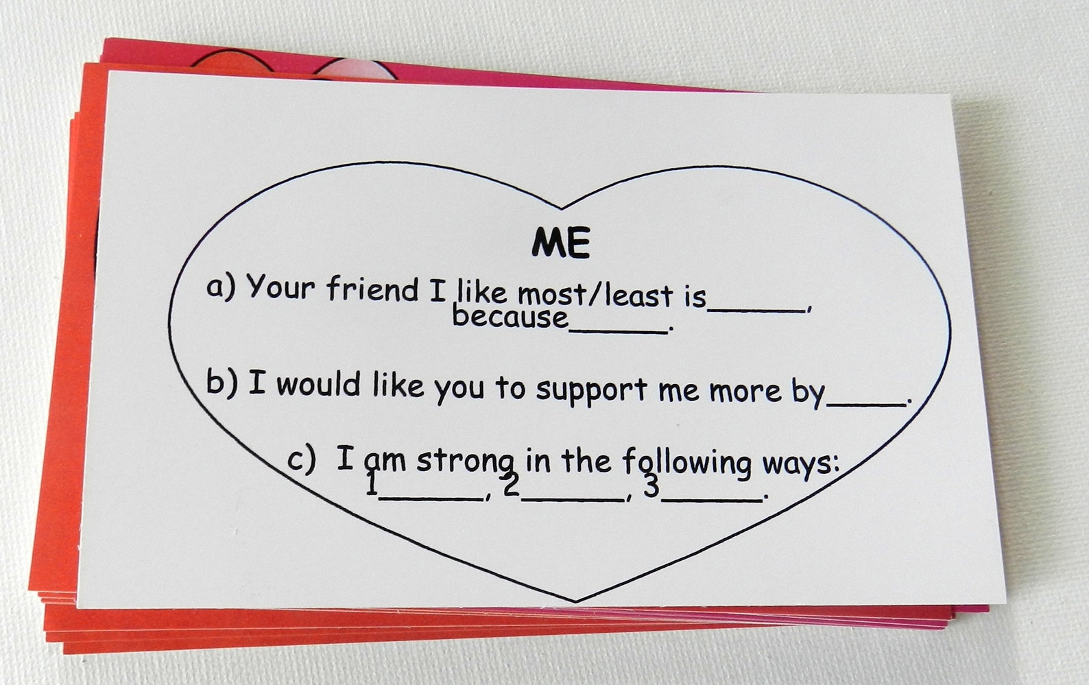Card Game for Lovers. Straight From the Heart Etsy