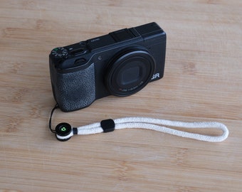 MiniStrap for compact cameras (like Ricoh GR, Fuji XF10, Panasonic LX100, Sony RX100...) ( wrist hand strap )