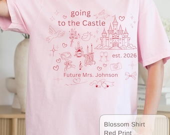 Going to the Castle Shirt, Custom Disney Bachelorette Tee, Future Mrs Trip Shirt, Castle Bride TShirt, Matching Disney Bridal Party Shirts