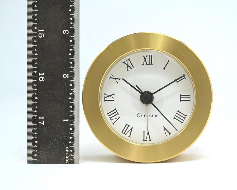 Chelsea Brass Desk Alarm Clock - Etsy