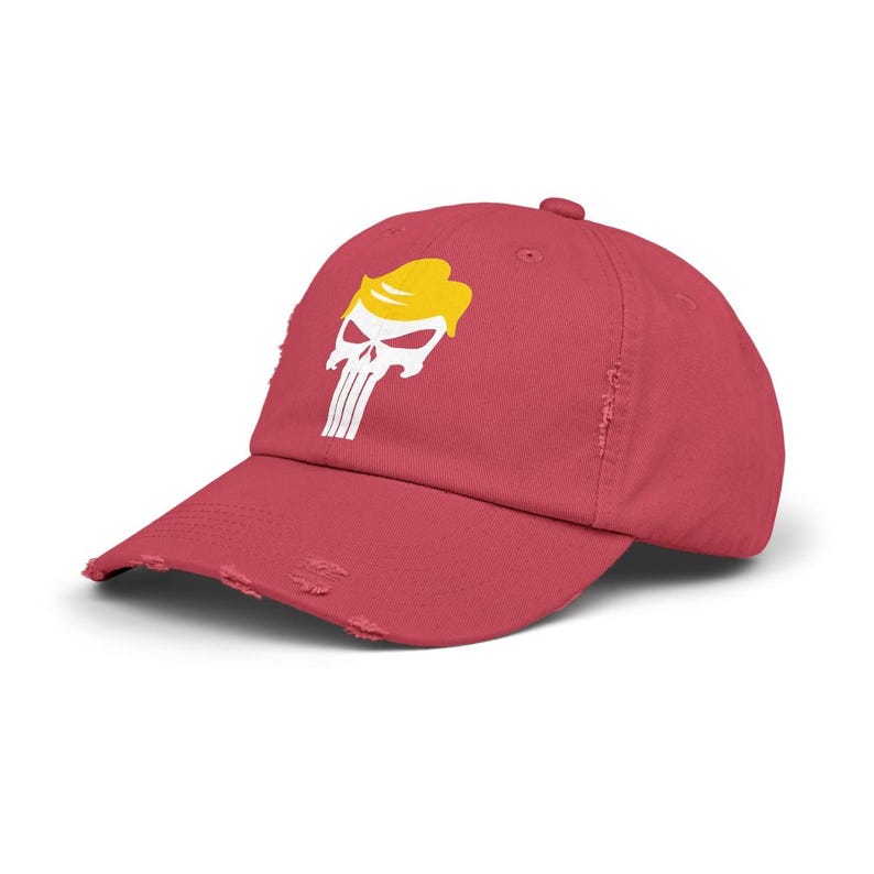 Cappellino unisex in stile vintage "Punisher" del presidente Donald J. Trump immagine 15