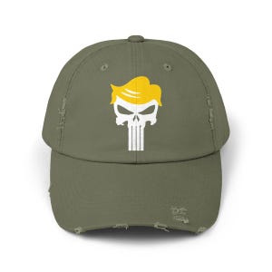 Cappellino unisex in stile vintage "Punisher" del presidente Donald J. Trump immagine 4