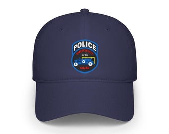 Gorra de béisbol de perfil bajo del Departamento de Policía de la Ciudad de Nueva York, Unidad de Emergencias.