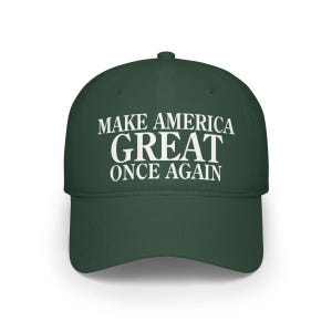 Trump Make America Great Once Again 2024 Low Profile Baseball Cap image 5