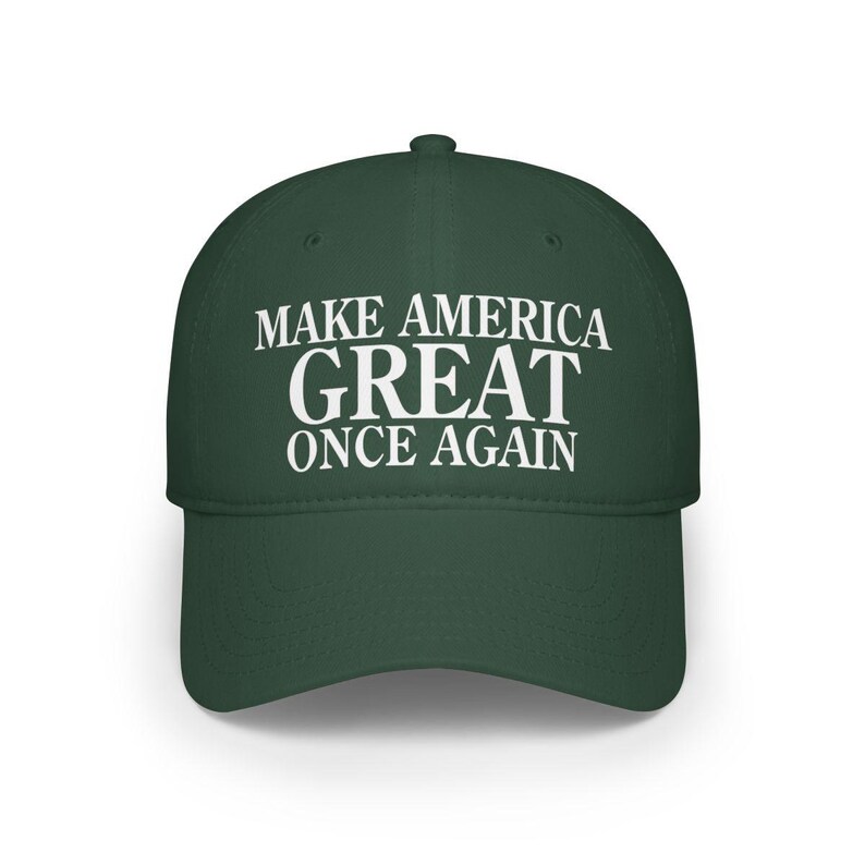Trump Make America Great Once Again 2024 Low Profile Baseball Cap image 5