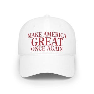 Trump Make America Great Once Again 2024 Low Profile Baseball Cap image 3
