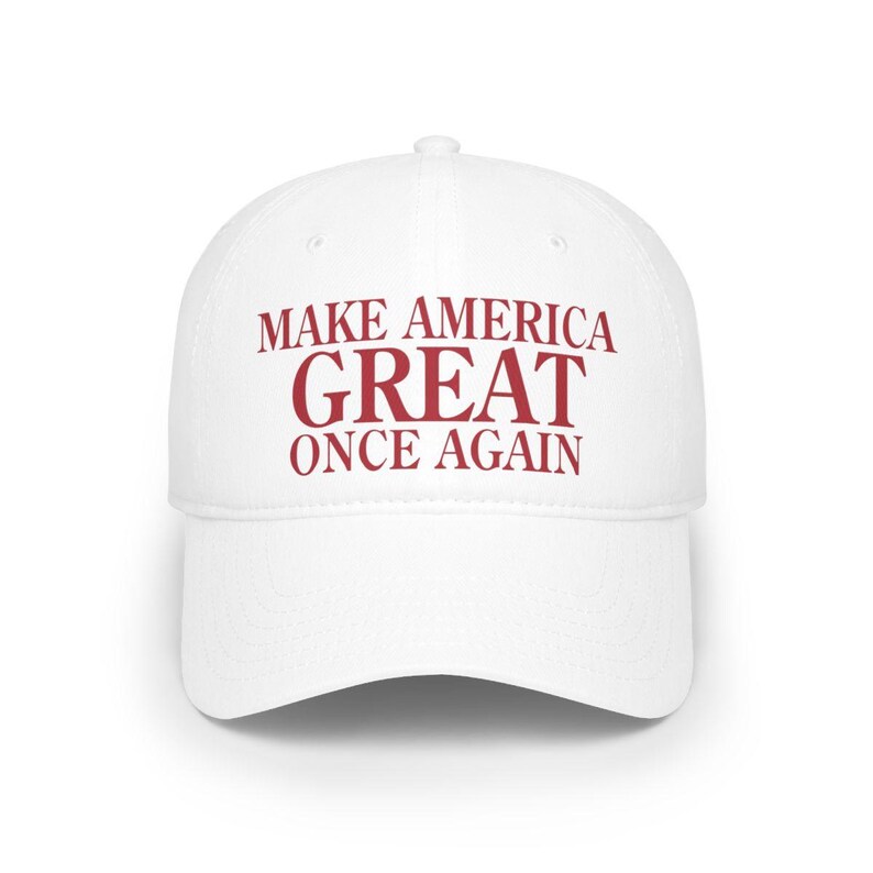 Trump Make America Great Once Again 2024 Low Profile Baseball Cap image 3