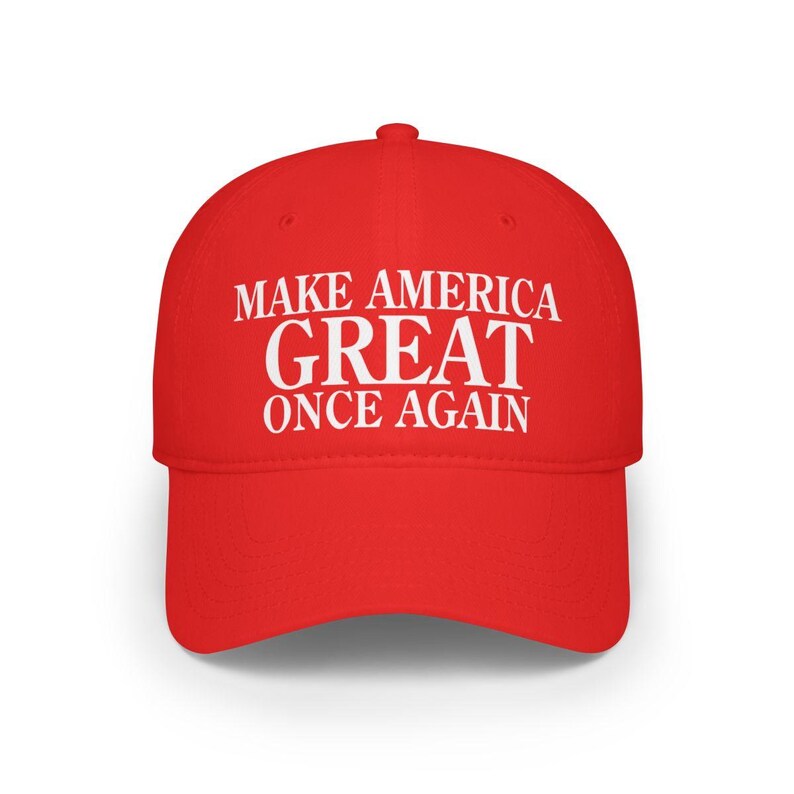 Trump Make America Great Once Again 2024 Low Profile Baseball Cap image 1