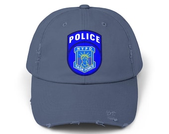 Cappellino unisex vintage della task force della polizia di New York, dipartimento di polizia della città di New York
