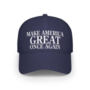 Trump Make America Great Once Again 2024 Low Profile Baseball Cap image 6