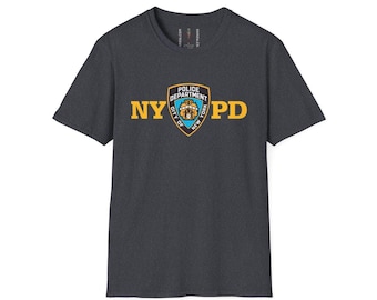 Maglietta unisex morbida con logo NYPD del Dipartimento di Polizia di New York City