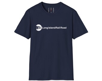 Camiseta con el logo de Long Island Rail Road (LIRR) - Camiseta de MTA Transit para viajeros y aficionados al ferrocarril.