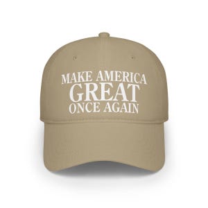Trump Make America Great Once Again 2024 Low Profile Baseball Cap image 2