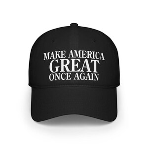 Trump Make America Great Once Again 2024 Low Profile Baseball Cap image 4