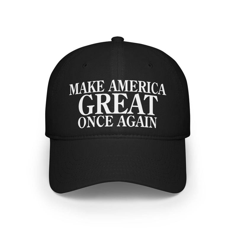 Trump Make America Great Once Again 2024 Low Profile Baseball Cap image 4