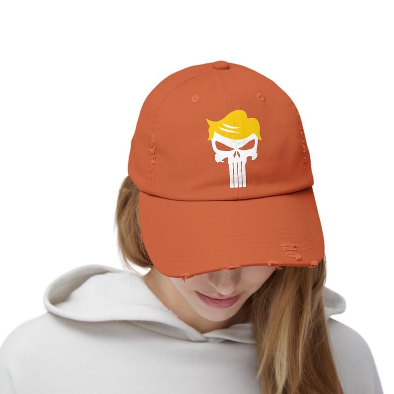 Cappellino unisex in stile vintage "Punisher" del presidente Donald J. Trump immagine 14