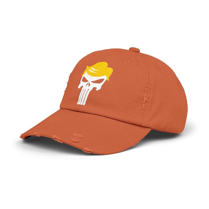 Cappellino unisex in stile vintage "Punisher" del presidente Donald J. Trump immagine 12