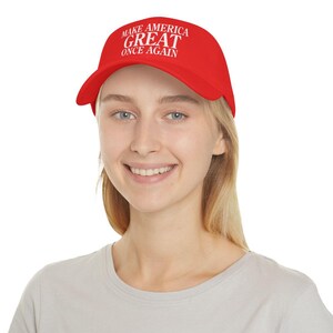 Trump Make America Great Once Again 2024 Low Profile Baseball Cap image 10