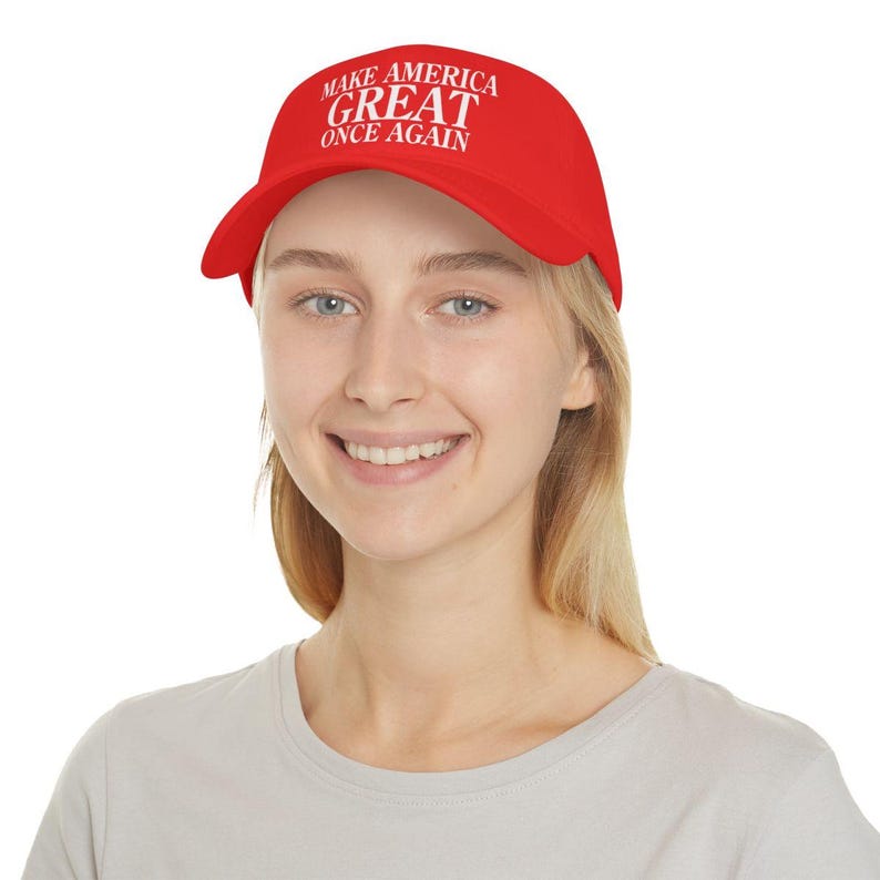 Trump Make America Great Once Again 2024 Low Profile Baseball Cap image 10