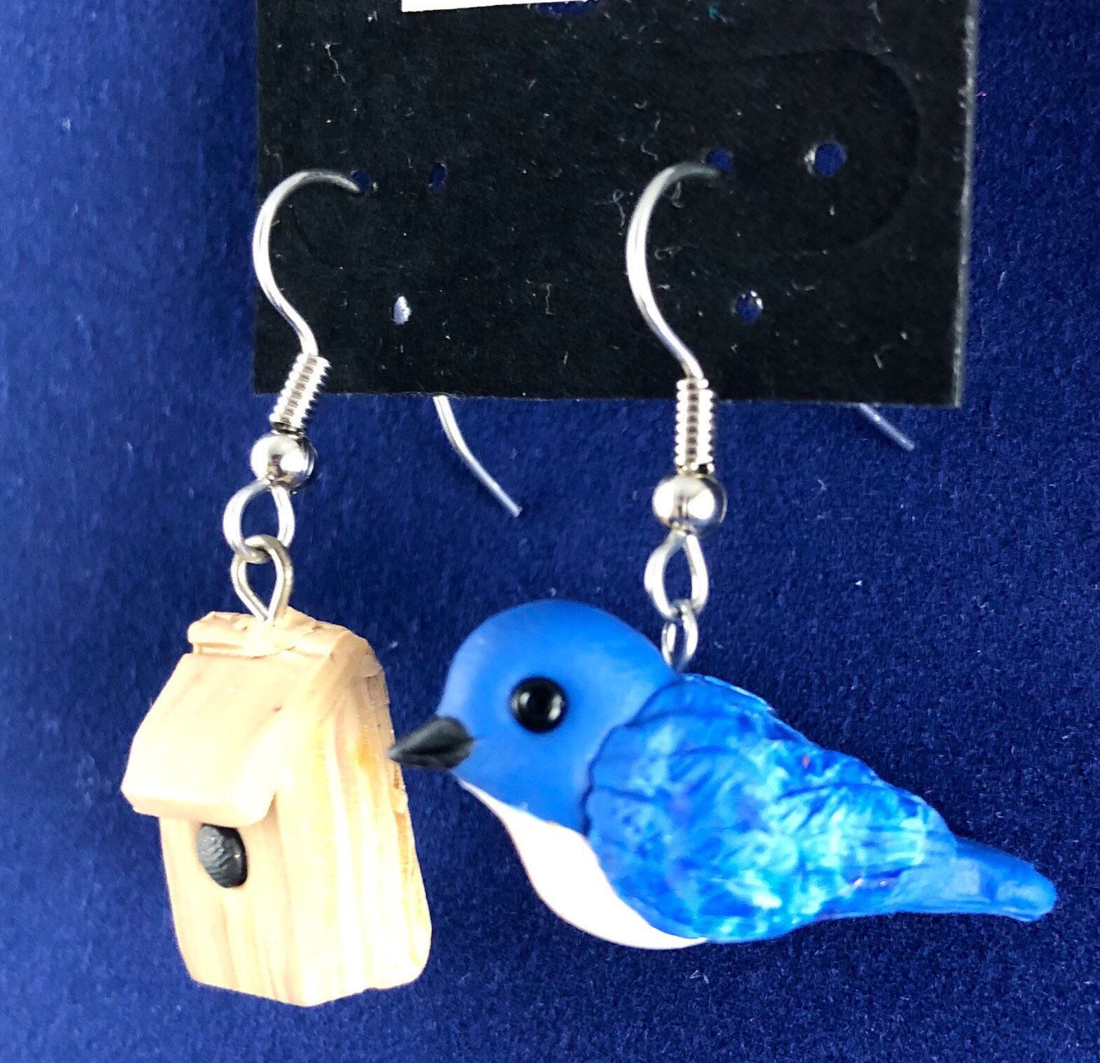 Hecho a mano arcilla de polímero oriental pájaro azul pájaro y Etsy