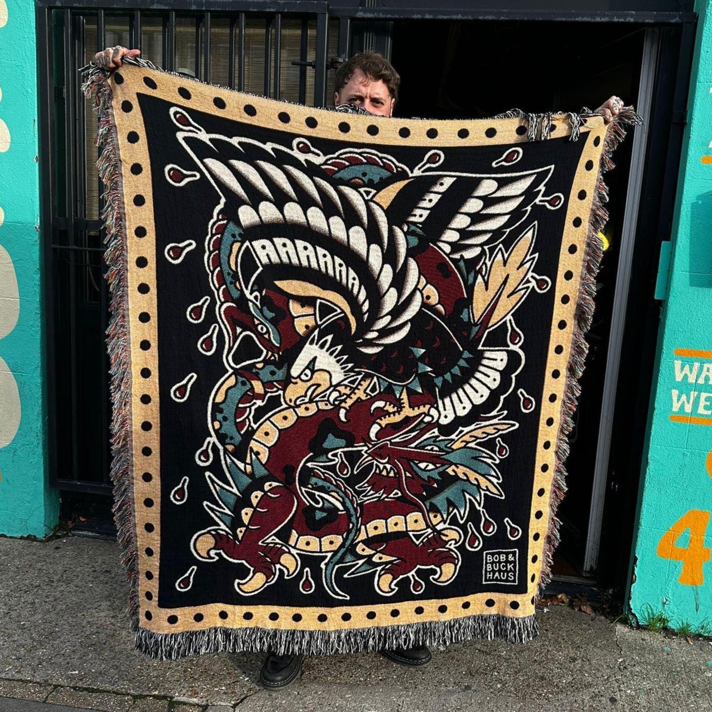 Tattoo throw blanket - Etsy 日本