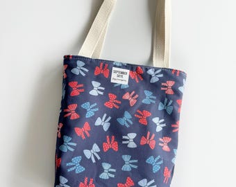 Mini Tote Bag / Lunch bag / Bible bag / book bag / I’m patriotic USA bows