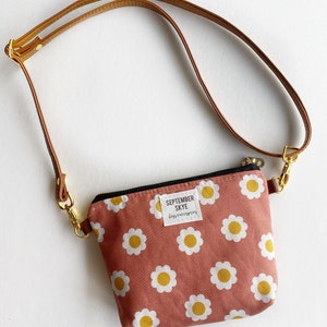 Sac à main petite fille marguerite corail - sac fille - cadeaux pour filles - cadeau d'anniversaire fille