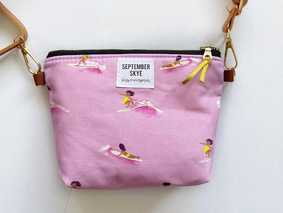 Ready to ship Little girl purse in pink surfer beach babe girl bag gifts for girls girl birthday party favor Etsy
