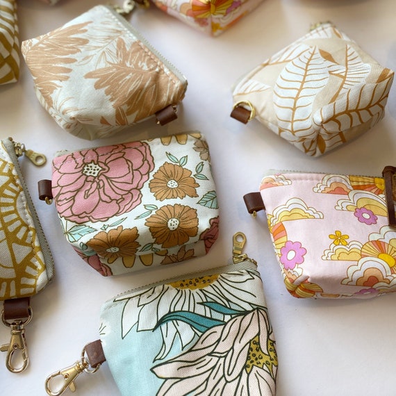 Itty Bitty Pouch With Keychain in Boho Stripe - Etsy