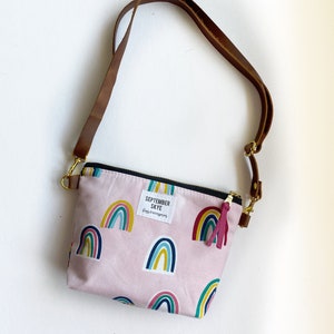 Sac à main petite fille arc-en-ciel rose - sac fille - cadeaux pour filles - cadeau d'anniversaire fille