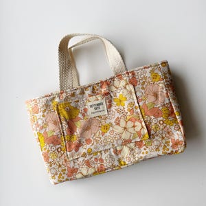 NEW! Bible or book bag tote in spring floral / book cover / devotional bag / gifts for mom