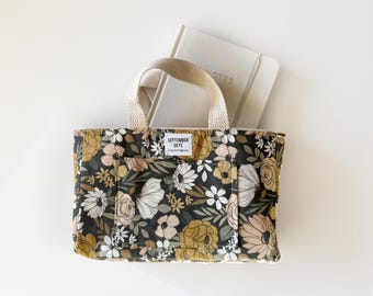 NEW! Bible or book bag tote in floral reverie / book cover / devotional bag / gifts for mom