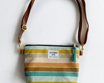 Little girl purse in boho stripe - girl bag - gifts for girls -  girl birthday party favor